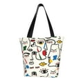 thumbnail image 1 of Bingfone Aabstract Eyes Women Shoulder Tote Bags Casual Bag Ladies Shopping Handbag, 1 of 6