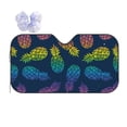 thumbnail image 1 of Bingfone Abstract Bright Pineapple Fruit Retro Car Windshield Sun Shade Protector Keep Your Vehicle Cool Sun Shield Visor Cover Foldable For Car Truck Suv-Small, 1 of 9