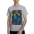 thumbnail image 1 of Bingfone Abstract Bright Pineapple Fruit Retro Men'S Loose Fit Short-Sleeve Pocket T-Shirt, 1 of 7