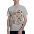 thumbnail image 1 of Bingfone Abstract Coffee Pattern With Letters Men'S Loose Fit Short-Sleeve Pocket T-Shirt, 1 of 7