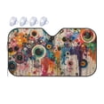 thumbnail image 1 of Bingfone Abstract Colorful Dripping Circles Car Windshield Sunshade,Sun Foldable Sun Shield Sun Visor for Car - Medium, 1 of 8