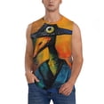 thumbnail image 1 of Bingfone Abstract Funny Duck Pattern Men's Tank Tops Workout Sleeveless Tee Shirts Running Beach Tanks for Men-Medium, 1 of 4
