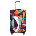 thumbnail image 1 of Bingfone Abstract Jazz Instrumental Luggage Cover Washable Suitcase Cover Protector Anti-scratch Suitcase cover Fits 18-32 Inch Luggage (No luggage included), 1 of 8