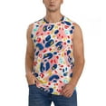 thumbnail image 1 of Bingfone Abstract Leopard Print Pattern Men's Tank Tops Workout Sleeveless Tee Shirts Running Beach Tanks for Men-XX-Large, 1 of 8