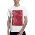 thumbnail image 1 of Bingfone Abstract Red Marble Men'S Loose Fit Short-Sleeve Pocket T-Shirt, 1 of 7