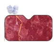 thumbnail image 1 of Bingfone Abstract Red Marble With White And Gold Texture Abstract Background Car Windshield Sun Shade Protector Keep Your Vehicle Cool Sun Shield Visor Cover Foldable For Car Truck Suv-Small, 1 of 9