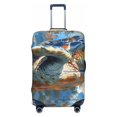 thumbnail image 1 of Bingfone Abstract Sea Turtle Luggage Cover Washable Suitcase Cover Protector Anti-scratch Suitcase cover Fits 18-32 Inch Luggage (No luggage included), 1 of 8