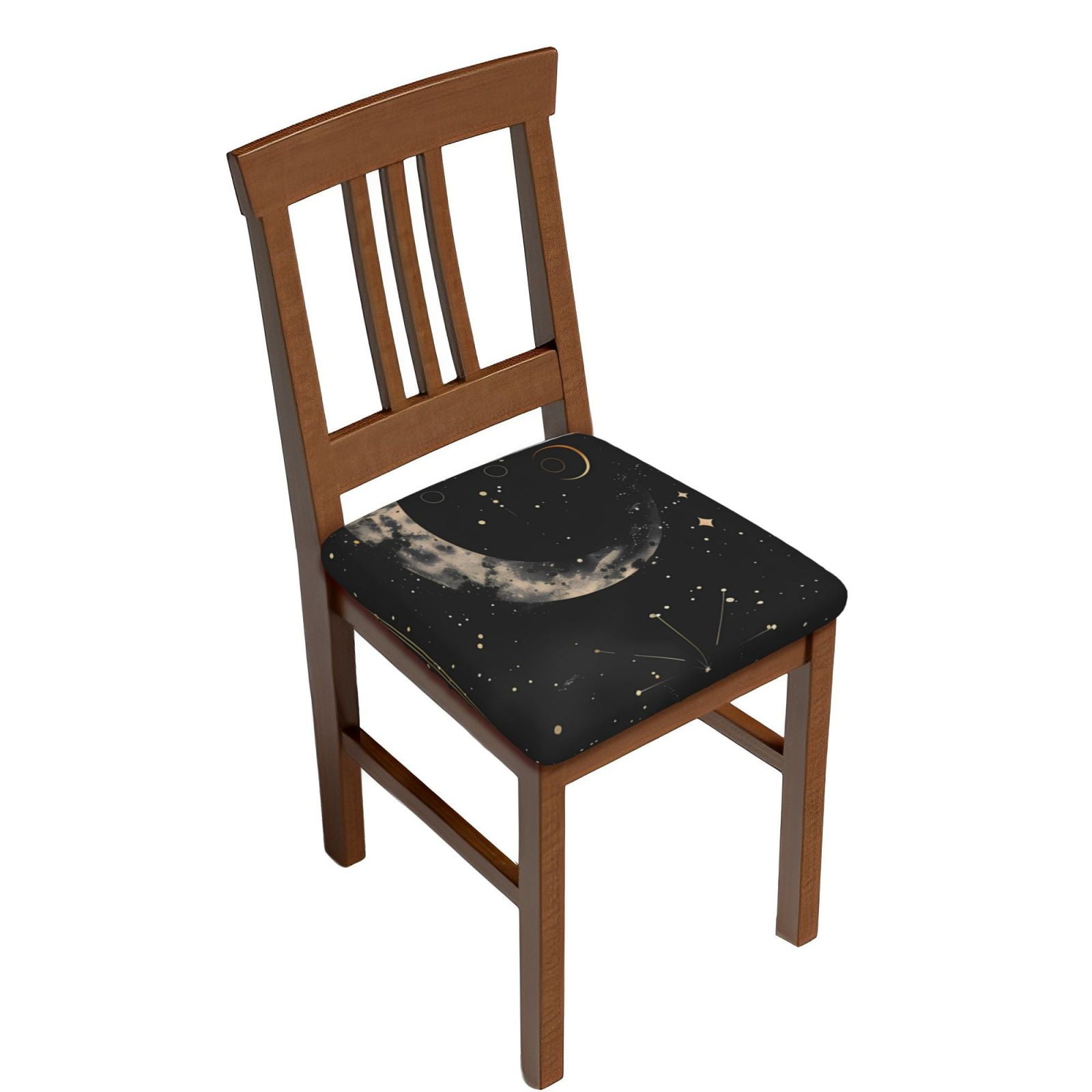 Bingfone Abstract Starry Sky Moon Restaurant Chair Seat Covers ...