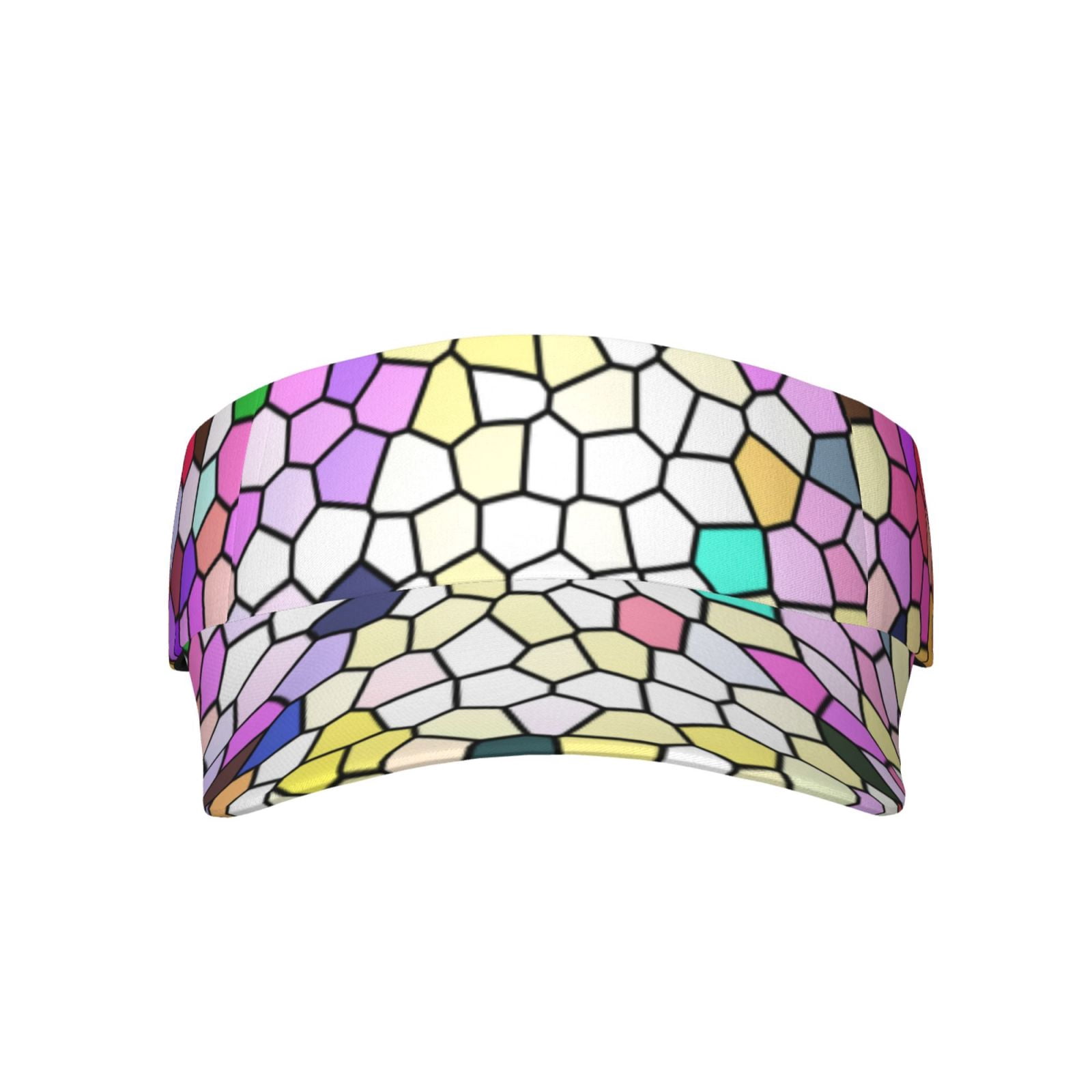 Bingfone Adjustable Empty Top Sun Visor For Women And MenColorful Tie