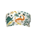thumbnail image 1 of Bingfone Adjustable Empty Top Sun Visor For Women And Men-Dinosaurs And Tropical Leaves, 1 of 8