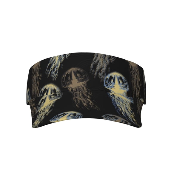 Bingfone Adjustable Empty Top Sun Visor For Women And Men-Jellyfish
