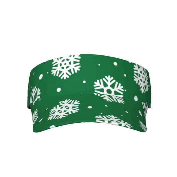 Bingfone Adjustable Empty Top Sun Visor For Women And Men-Snowflake