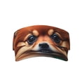 thumbnail image 1 of Bingfone Adjustable Empty Top Sun Visor for Women and Men-Colorful Leaf Chihuahua, 1 of 6