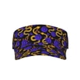 thumbnail image 1 of Bingfone Adjustable Empty Top Sun Visor for Women and Men-Golden Snake And Purple Rose, 1 of 6