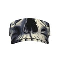 thumbnail image 1 of Bingfone Adjustable Empty Top Sun Visor for Women and Men-Modern Hip-Hop Skull, 1 of 6