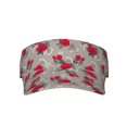 Bingfone Adjustable Empty Top Sun Visor for Women and MenRose Flowers