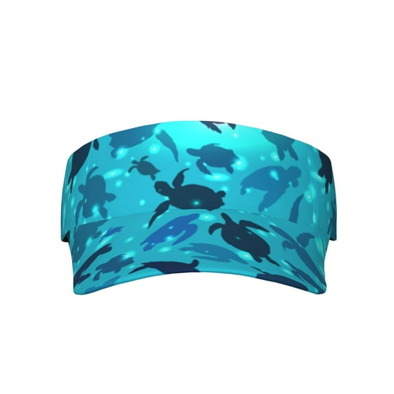 Bingfone Adjustable Empty Top Sun Visor for Women and Men-World Turtle Day