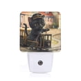 thumbnail image 1 of Bingfone Adorable Kitten On Mini Train Print Night Lights Plug into Wall,Dusk to Dawn,Bright Nightlight Auto-On/Off, for Adults Kids Room Bedroom Bathroom Hallway Kitchen, 1 of 7