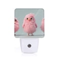thumbnail image 1 of Bingfone Adorable Pink Fluffy Birds Print Night Lights Plug into Wall,Dusk to Dawn,Bright Nightlight Auto-On/Off, for Adults Kids Room Bedroom Bathroom Hallway Kitchen, 1 of 7