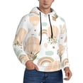 thumbnail image 1 of Bingfone Air Balloon And Flower Men'S Drawstring Hoodie Long Sleeve Pocket Sweatshirts-Medium, 1 of 9