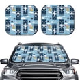 thumbnail image 1 of Bingfone Airplanes And Aviation Signs Windshield Sun Shade 2-Piece Foldable Car Front Window Sunshade For Most Sedans Suv Truck - Auto Sun Blocker Visor Protector Blocks Max Uv Rays - Large, 1 of 7