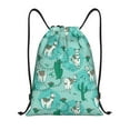 thumbnail image 1 of Bingfone Alapaca In Boho Drawstrings Backpacks Bags For Men Women Gym Drawstrings Bag, 1 of 9