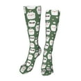 thumbnail image 1 of Bingfone Alpaca Faces Print Compression Socks for Women and Men Long Socks for Running Athletic Cycling Nurse, 1 of 8