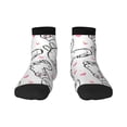thumbnail image 1 of Bingfone Alpacas And Hearts Design Patterned Men'S Women'S Casual Cotton Socks, 1 of 9