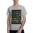 thumbnail image 1 of Bingfone American Flag Camo Men'S Loose Fit Short-Sleeve Pocket T-Shirt, 1 of 7