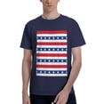 thumbnail image 1 of Bingfone American Patriotic Stars And Stripes Men'S Loose Fit Short-Sleeve Pocket T-Shirt, 1 of 7