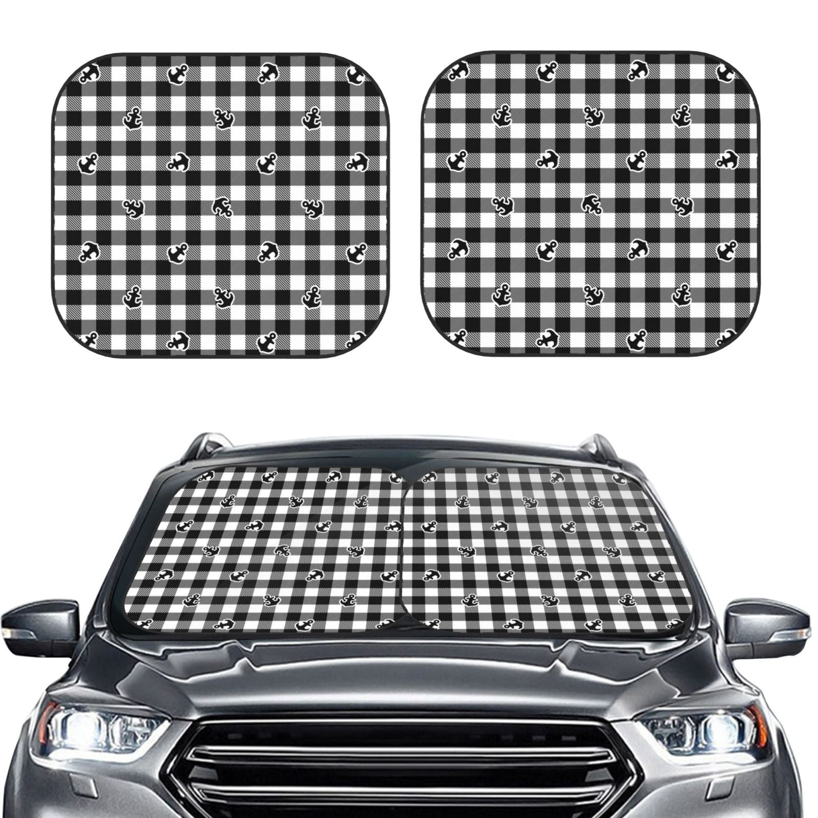 Rait Tartan Car Sun Shade - 2 Pieces main image 0