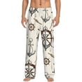 thumbnail image 1 of Bingfone Anchor With Rope Mens All Over Print Sleep Pajama Pants-Large, 1 of 9