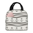 thumbnail image 1 of Bingfone Anchors and Ropes Print Lunch Bag Insulated Lunch Box, Small Leakproof Cooler Food Lunch Containers Reusable High Capacity Lunch Tote Bags for Work, Travel, Outdoor, 1 of 5