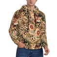 thumbnail image 1 of Bingfone Animal Leopard Men's Drawstring Hoodie Long Sleeve Pocket Sweatshirts-Large, 1 of 6