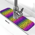 thumbnail image 1 of Bingfone Animal Paw Rainbow Print Splash Guard for Sink Faucet,Super Absorbent Fast Drying Mat Sink-Splash Guard Behind Faucet Drip Catcher for Kitchen,Sink Mat,Dish Drying Mat, 1 of 1
