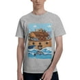 thumbnail image 1 of Bingfone Animals On Noah'S Ark Men'S Loose Fit Short-Sleeve Pocket T-Shirt, 1 of 7