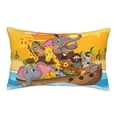 thumbnail image 1 of Bingfone Animals On Noah'S Ark1 Standard Size Pillowcase, Long Staple Pure Cotton Envelope Closure Pillow Cover,16"X24", 1 of 9