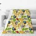 Bingfone Animals Print Flannel Fleece Blanket Throw Blanket for Bed