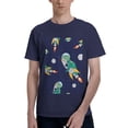 thumbnail image 1 of Bingfone Astronaut Dinosaur And Space Men'S Loose Fit Short-Sleeve Pocket T-Shirt, 1 of 7