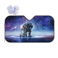 thumbnail image 1 of Bingfone Astronauts Start Running Car Windshield Sun Shade Protector Keep Your Vehicle Cool Sun Shield Visor Cover Foldable For Car Truck Suv-Small, 1 of 9