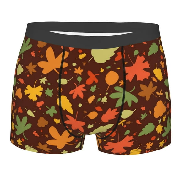 Bingfone Autumn Leaves Men'S Underwear - Casual Stretch Boxer Briefs-Medium
