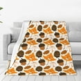 thumbnail image 1 of Bingfone Autumn Woodland Characters Print Flannel Fleece Blanket Throw Blanket for Bed,Sofa,Couch,Travel,Camping(40"x30" ), 1 of 8