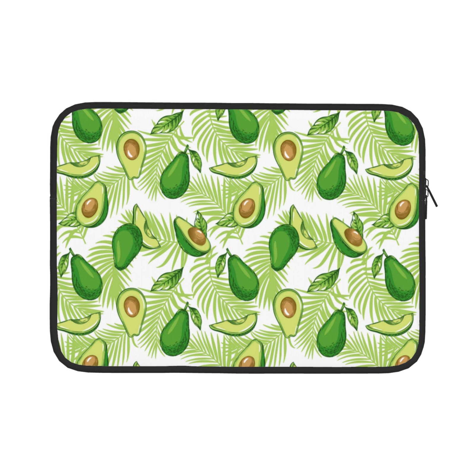 Bingfone Avocado And Tropical Palm Leaves Laptop Sleeve Case 13 inch ...