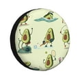 thumbnail image 1 of Bingfone Avocado For Exercise Spare Tire Cover Weatherproof Universal Wheel Protectors For Rv Camper Travel Trailer Suv Truck 17 Inch, 1 of 9