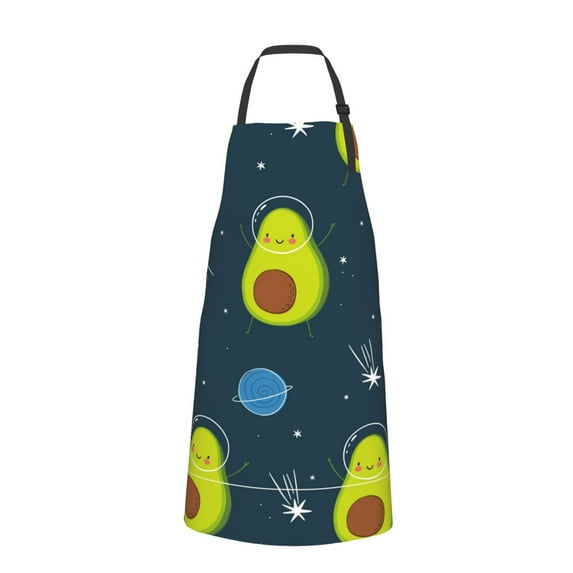 Bingfone Avocado In Space Apron Gifts For Men, Women Professional Grade Chef Apron For Kitchen,Bbq & Grill