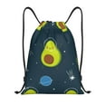 thumbnail image 1 of Bingfone Avocado In Space Drawstrings Backpacks Bags For Men Women Gym Drawstrings Bag, 1 of 9