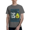 thumbnail image 1 of Bingfone Avocado In Space1 Men'S Loose Fit Short-Sleeve Pocket T-Shirt, 1 of 7