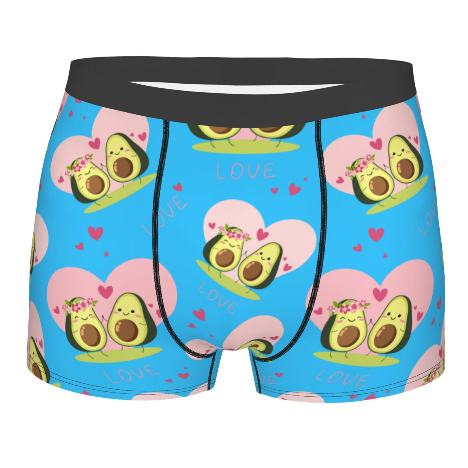 Bingfone Avocado Lovers Men'S Underwear Casual Stretch Boxer Briefs