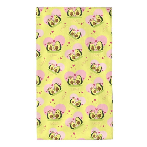 Bingfone Avocado Lovers Ultra Absorbent & Soft Hand Towels For Bath, Hand, Face, Gym And Spa-27.5x16in