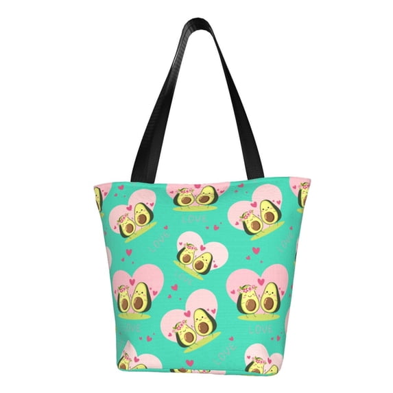 Bingfone Avocado Lovers Women Shoulder Tote Bags Casual Bag Ladies Shopping Handbag